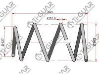 Пружина C4T-14351 / TG-CSS0007* Ti·GUAR